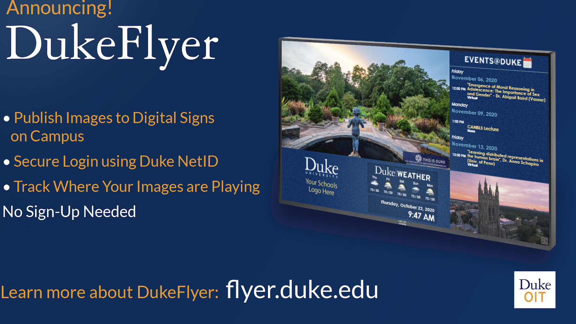 Duke Flyer landing